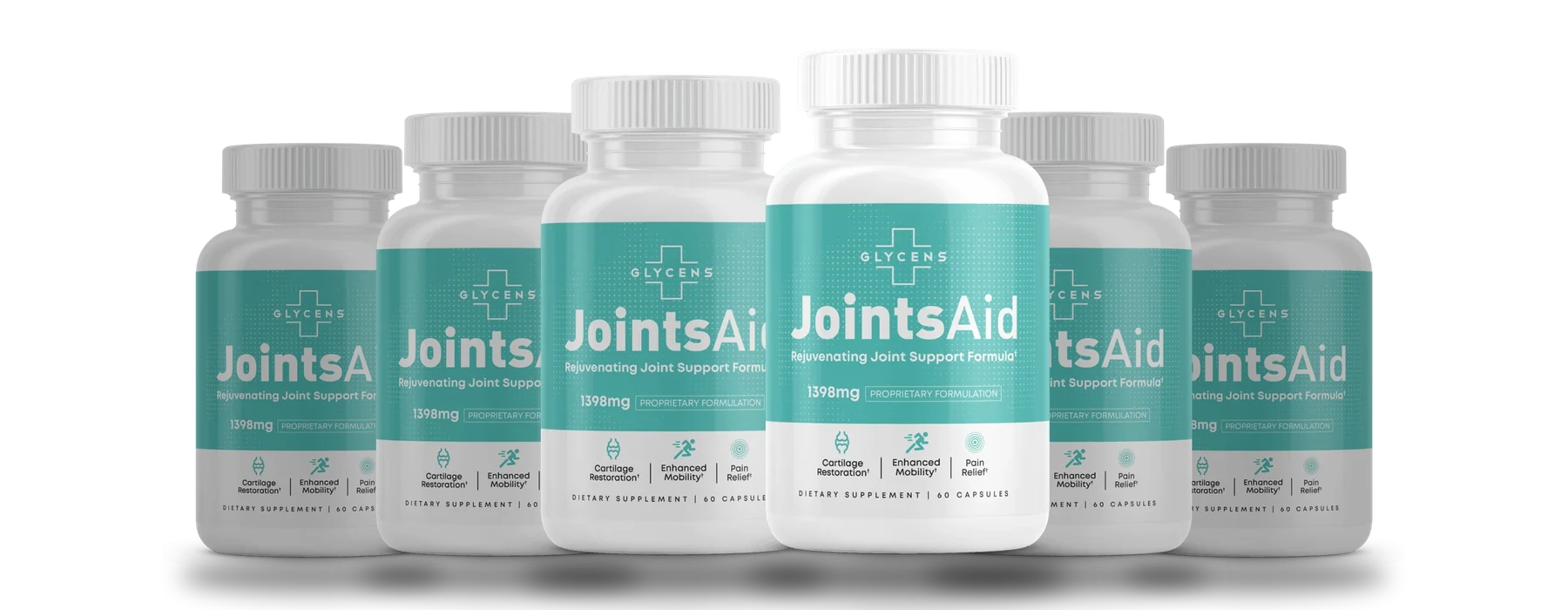 Six-bottle best-value package of JointsAid joint support capsules with free shipping